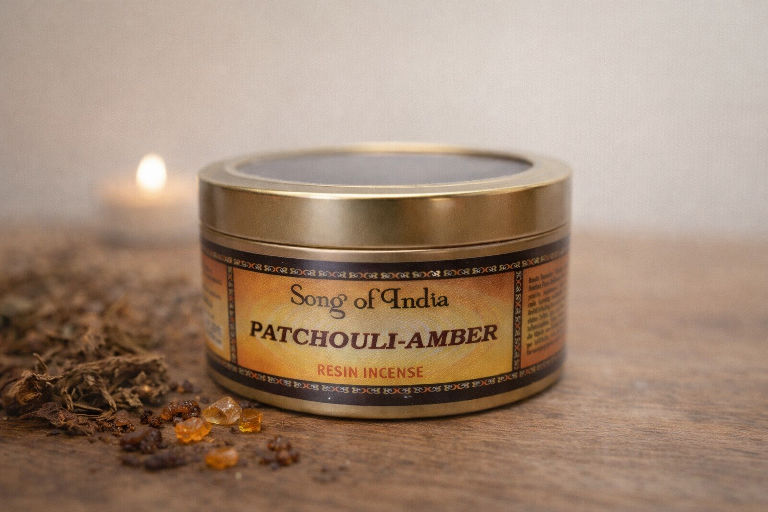 🌿 Patchouli & Amber – Incenso in Resina