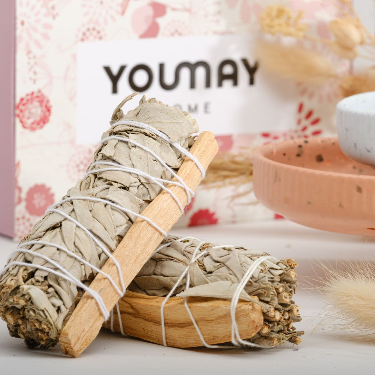 Fascio di Salvia Bianca e Palo Santo Peruviano – Armonia Sacra e Sollievo Immediato 