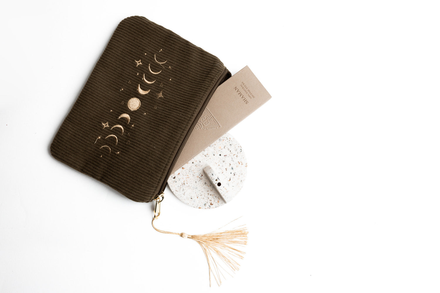 🌙 Pochette Lune Astre – Custodia per i tuoi rituali in movimento