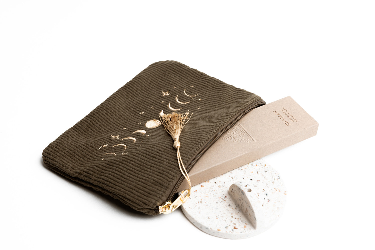 🌙 Pochette Lune Astre – Custodia per i tuoi rituali in movimento