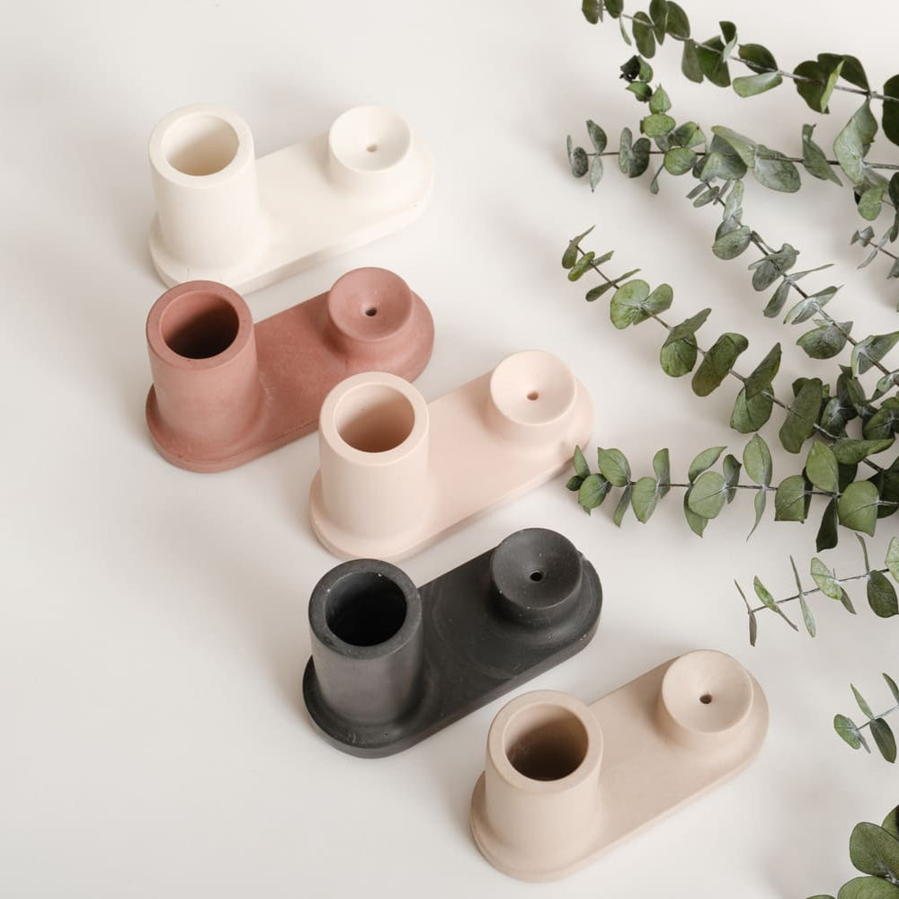 PORTA INCENSO A CAMINETTO - TERRACOTTA