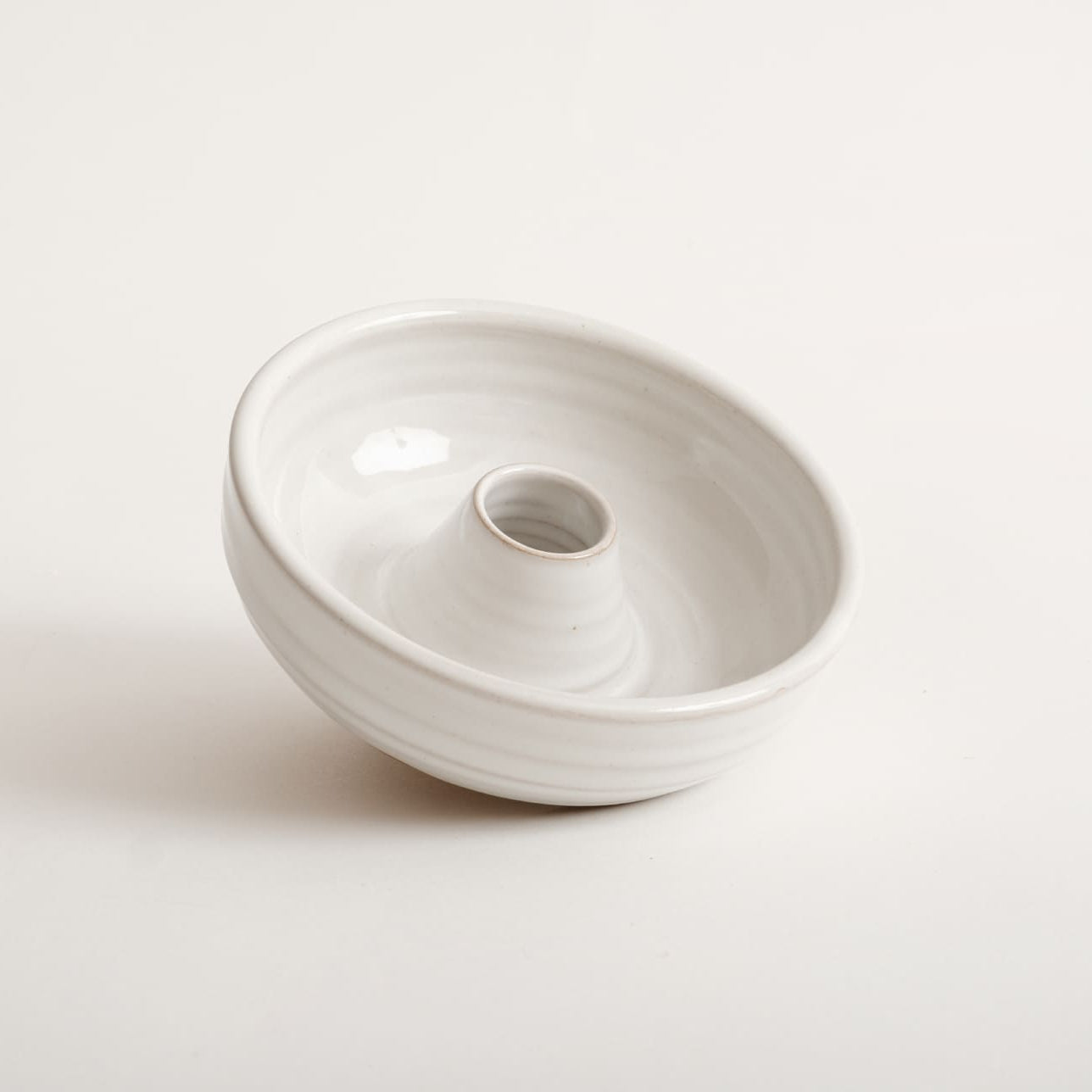 PORTA PALO SANTO CIOTOLA IN CERAMICA - BIANCO