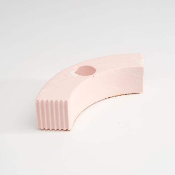 PORTA PALO SANTO IN JESMONITE CURVO - ROSA CIPRIA